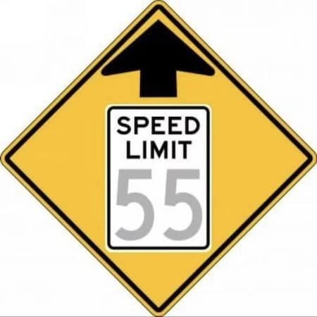 Accuform SEMICUSTOM SPEED LIMIT SIGN SPEED FRW53625HP FRW53625HP